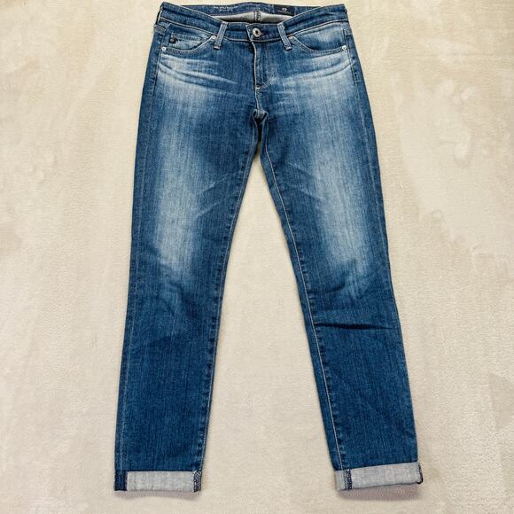 Adriano Goldschmied AG Jeans Womens 25 Medium Wash Blue‎ Denim The Stilt Roll Up - Picture 11 of 15
